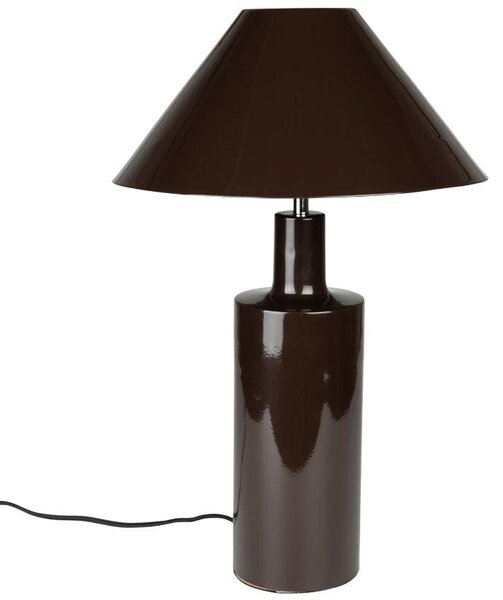 Hnědá kovová stolní lampa ZUIVER WONDERS