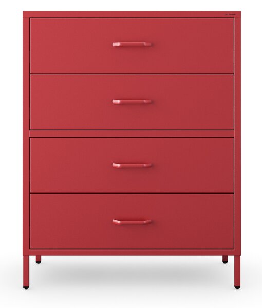 Komoda CARLA, 800 x 1015 x 400 mm, Modern: červená barva