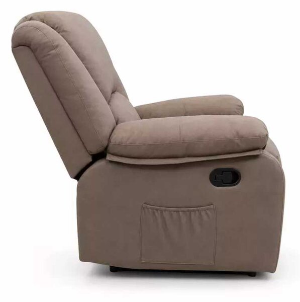 LuxuryForm DESIGN Televizní křeslo VELORA s polohováním - Taupe