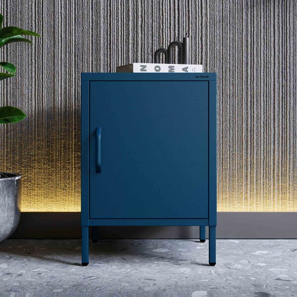 Noční stolek MIA, 424 x 595 x 400 mm, Modern: tmavě modrá barva