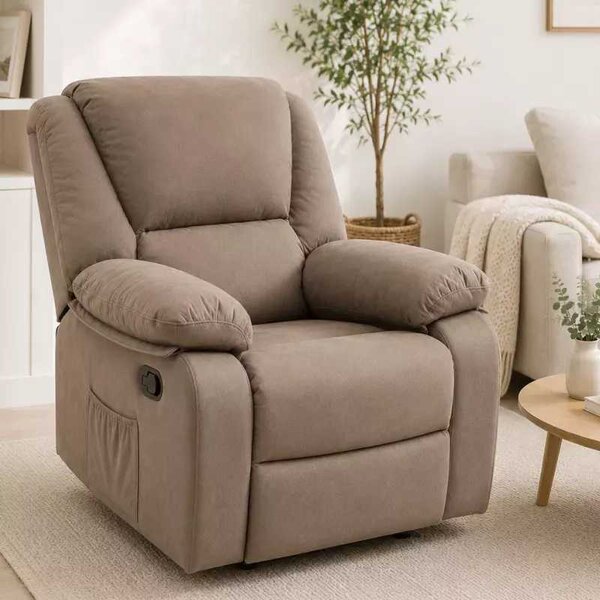 LuxuryForm DESIGN Televizní křeslo VELORA s polohováním - Taupe