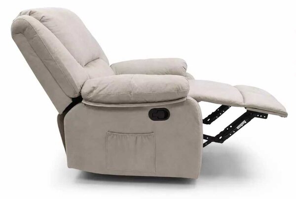 LuxuryForm DESIGN Televizní křeslo VELORA s polohováním - šedé