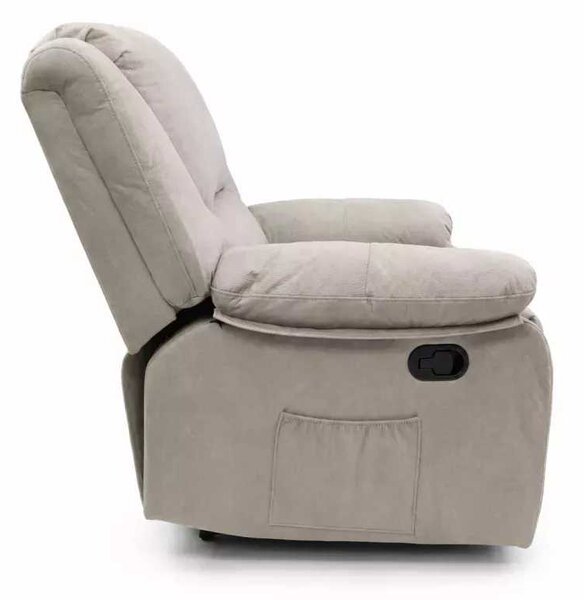 LuxuryForm DESIGN Televizní křeslo VELORA s polohováním - šedé