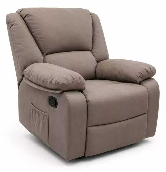 LuxuryForm DESIGN Televizní křeslo VELORA s polohováním - Taupe