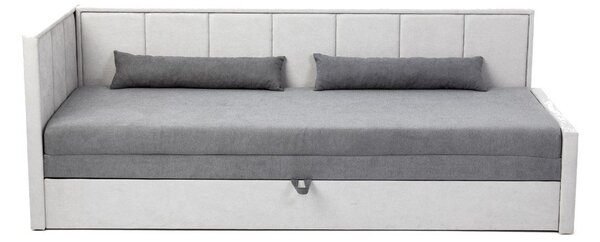 Šedá žinylková rozkládací/s úložným prostorem pohovka 214 cm Fulgeo – ELTAP
