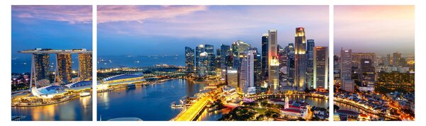 Obraz - Singapur, Asie (170x50 cm)