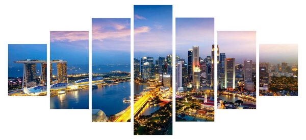 Obraz - Singapur, Asie (210x100 cm)