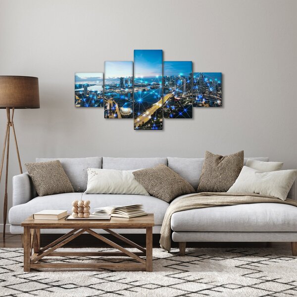 Obraz - Městská síť (125x70 cm)