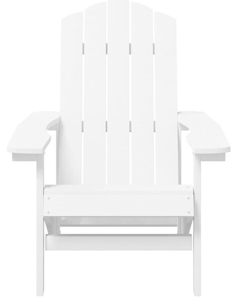 Zahradní křesla Adirondack 2 ks HDPE bílá 3095692