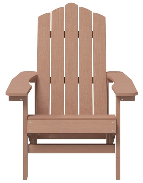 Zahradní křesla Adirondack 2 ks HDPE hnědá 3095694
