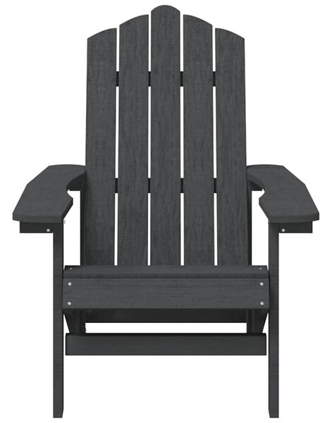 Zahradní křesla Adirondack 2 ks HDPE antracitová 3095693