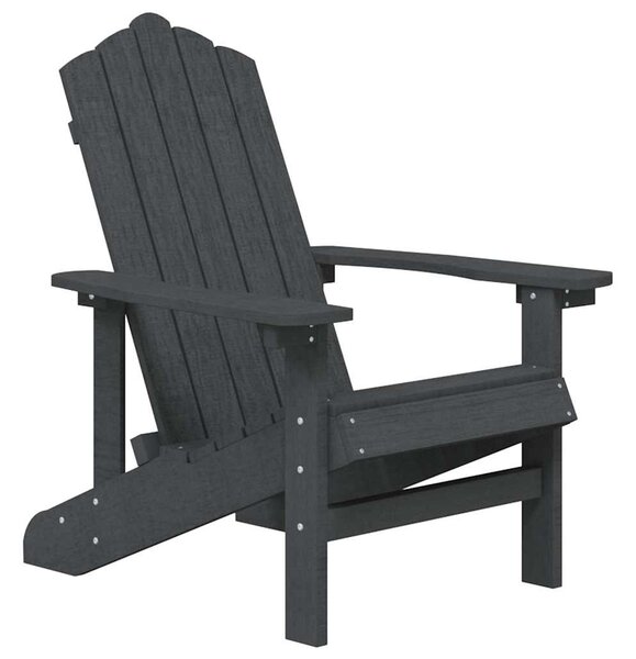 Zahradní křesla Adirondack 2 ks HDPE antracitová 3095693