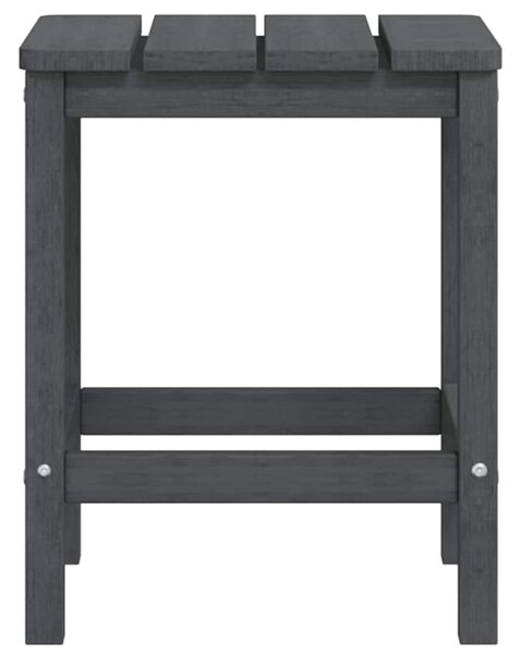 Zahradní křeslo Adirondack se stolkem HDPE antracitové 3095701