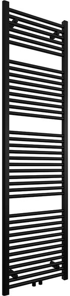 Koupelnový radiátor Lincoln - středové připojení 50mm/boční - 559W - černá matná - 1800x500 mm