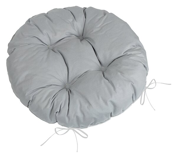 BELLATEX Sedák Adéla prošívaný kulatý Šedá průměr 40 cm