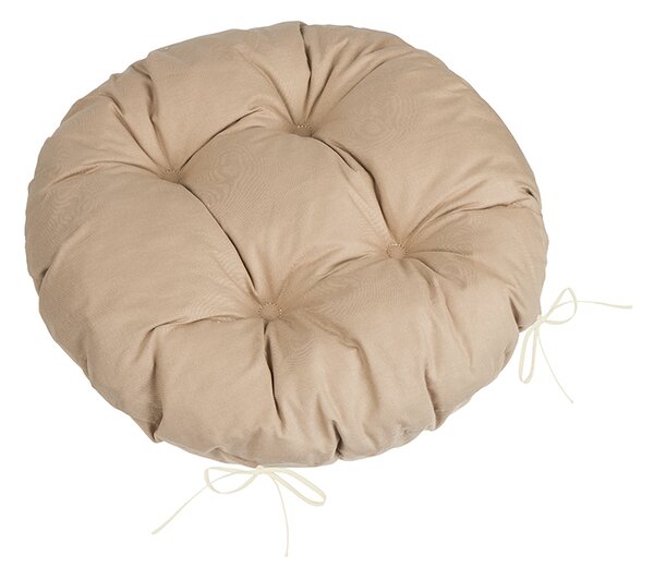 BELLATEX Sedák Adéla prošívaný kulatý Béžová průměr 40 cm