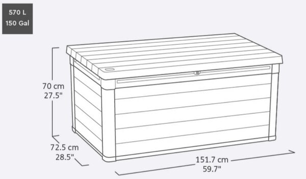 CORTINA úložný box 570 L
