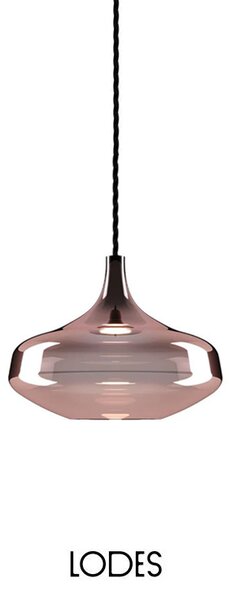 Lodes Designové LED závěsné svítidlo Nostalgia L, 2700K, 1x7W Barva: Bronz, Barva struktury: Černá