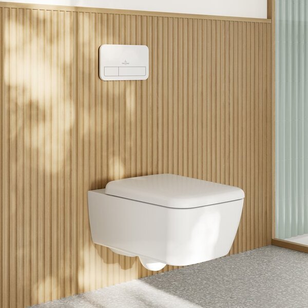 Villeroy & Boch Skyla Combi-Pack - SET závěsné WC TwistFlush[e³] + sedátko SoftClosing, alpská bílá 4682CL01