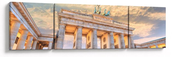 Obraz - Braniborská brána, Berlín, Německo (170x50 cm)