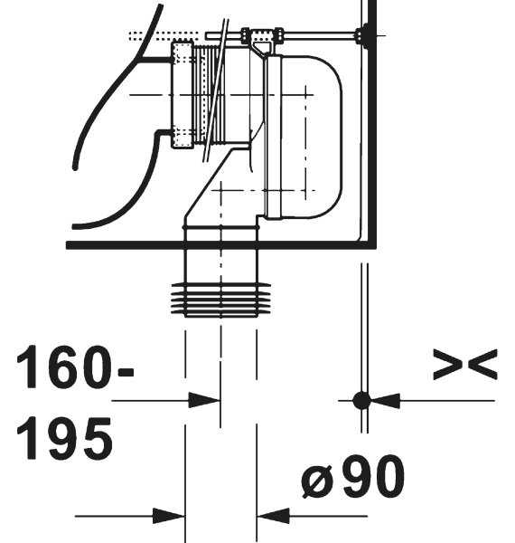 Duravit 20600900002 - WC kombi D-CODE keramika/lesklá bílá