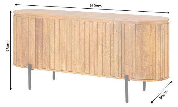 Komoda GATSBY 160 CM masiv mango Nábytek | Úložné prostory | Komody | Nízké
