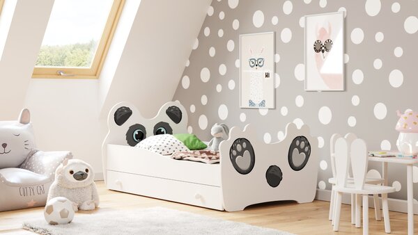 Dětská postel PANDA 160 × 80 cm s úložným šuplíkem
