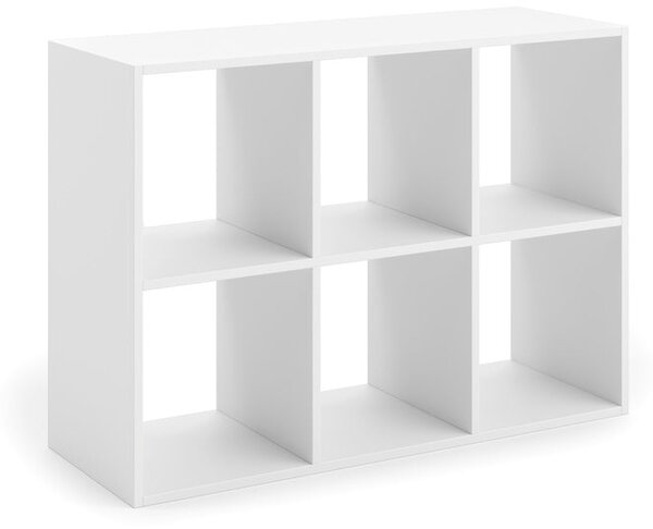 Knihovna LONI 2 × 3 – bílá