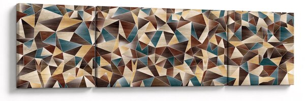 Obraz z trojúhelníků (170x50 cm)