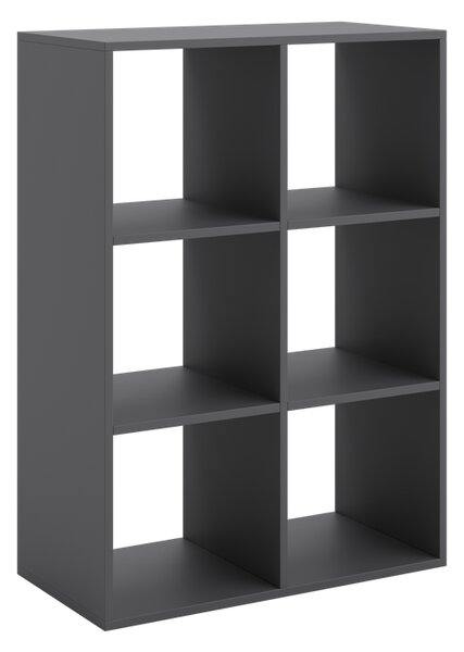Knihovna LONI 2 × 3 – šedá