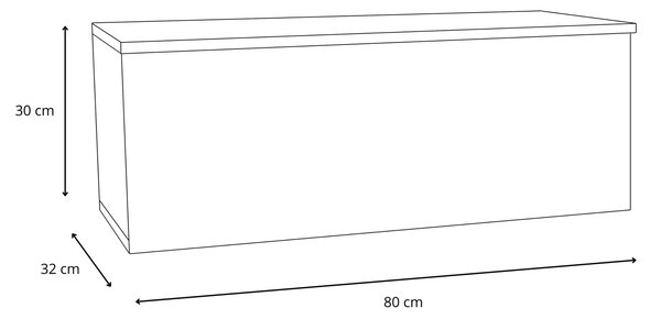 TV stolek NICOLE 80 cm – bílá