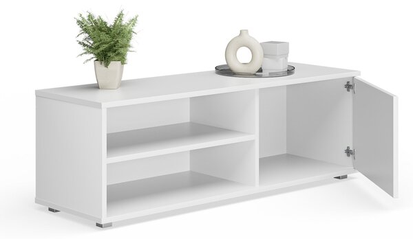 TV stolek VIVA 110 cm – bílá – plastové nohy
