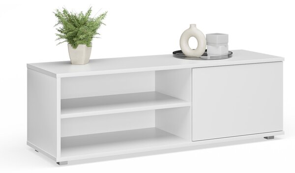 TV stolek VIVA 110 cm – bílá – plastové nohy