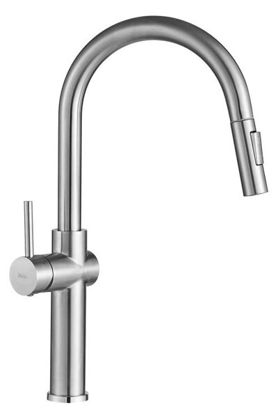 REA-B6330 - Dřezová baterie s vytahovací sprškou FRESH 45 cm nikl