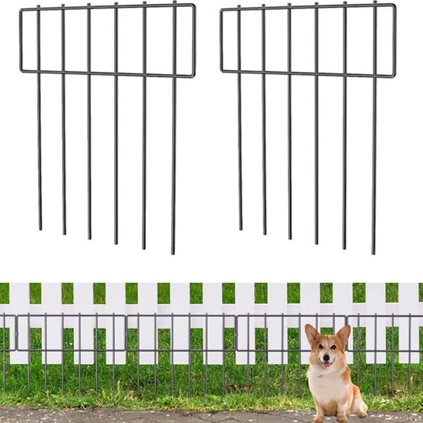Ohrazení proti psům a králíkům - Nerezová ocel - 3 m x 43 cm - 10 kusů - Ochrana proti hrabání