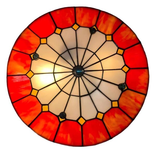 Brilagi - Tiffany vitrážové stropní svítidlo SIENNA 3xE27/60W/230V pr. 40 cm