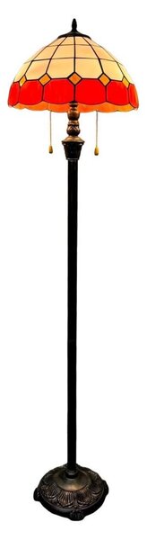 Brilagi - Tiffany vitrážová stojací lampa SIENNA 2xE27/60W/230V