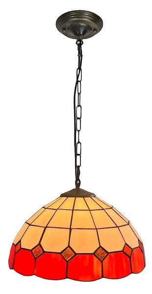 Brilagi - Tiffany vitrážový lustr na řetězu SIENNA 1xE27/60W/230V pr. 40 cm