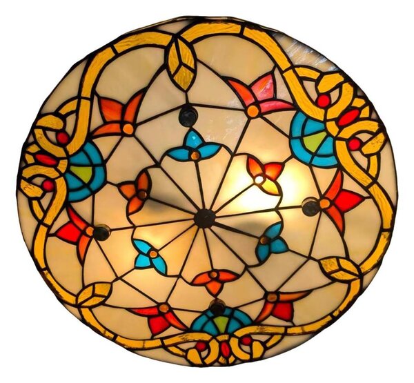 Brilagi - Tiffany vitrážové stropní svítidlo MIRABELLA 3xE27/60W/230V pr. 40 cm