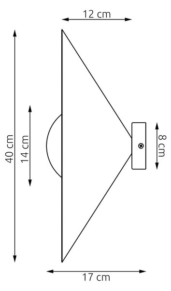 Stropní svítidlo MONO 1M – černé, grafitové sklo, 1× E14, šířka 40 cm