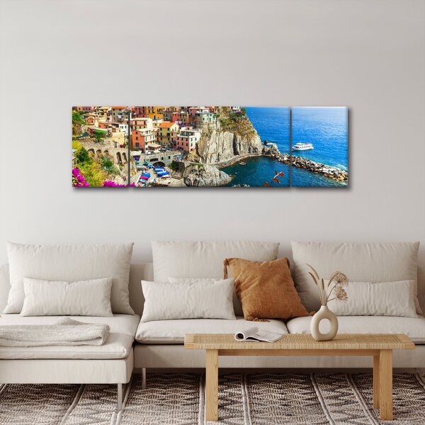 Obraz - Italská vesnička Manarola (170x50 cm)