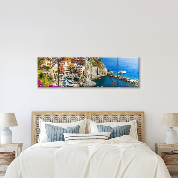 Obraz - Italská vesnička Manarola (170x50 cm)