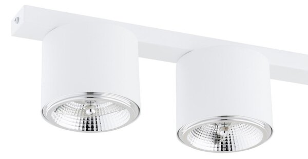 Stropní svítidlo NANO 3 – bílé, 3× GU10 AR111, šířka 70 cm
