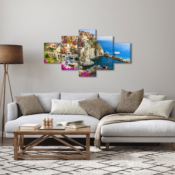 Obraz - Italská vesnička Manarola (125x70 cm)