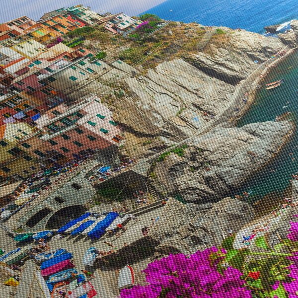 Obraz - Italská vesnička Manarola (170x50 cm)