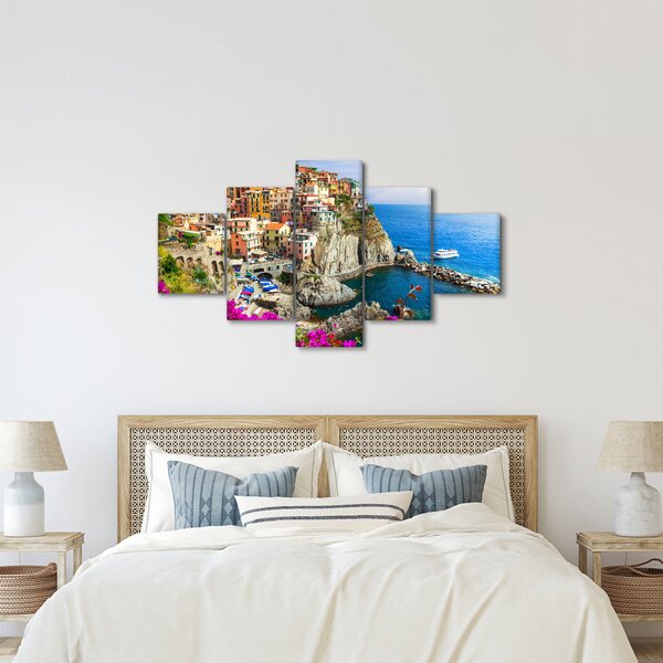 Obraz - Italská vesnička Manarola (125x70 cm)