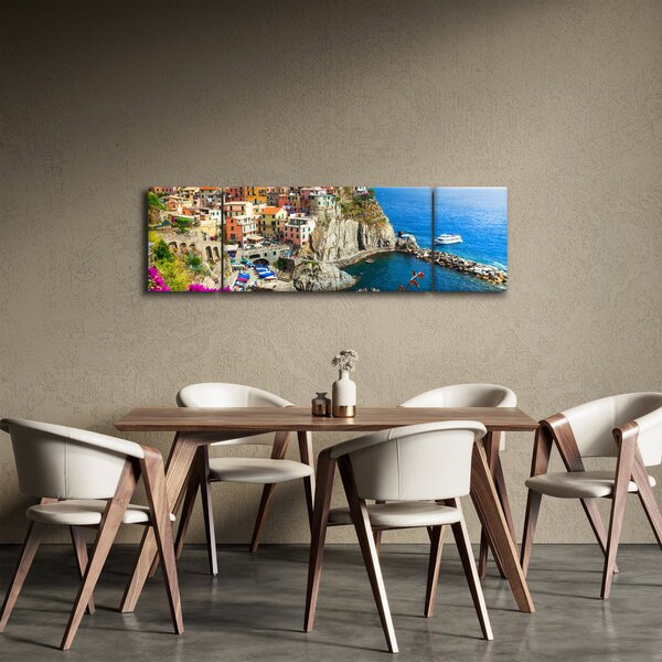 Obraz - Italská vesnička Manarola (170x50 cm)