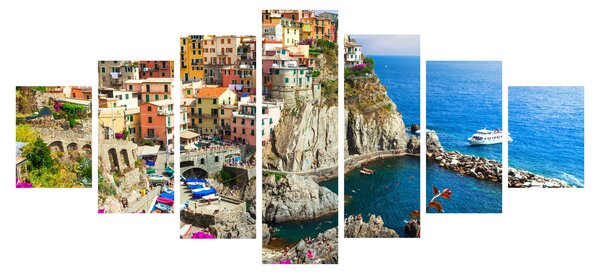 Obraz - Italská vesnička Manarola (210x100 cm)