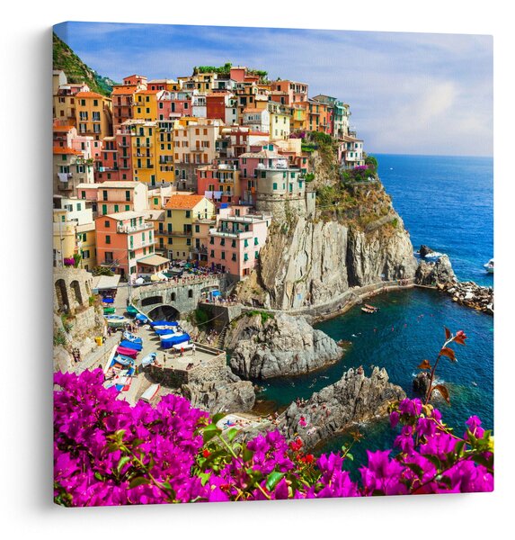 Obraz - Italská vesnička Manarola (30x30 cm)