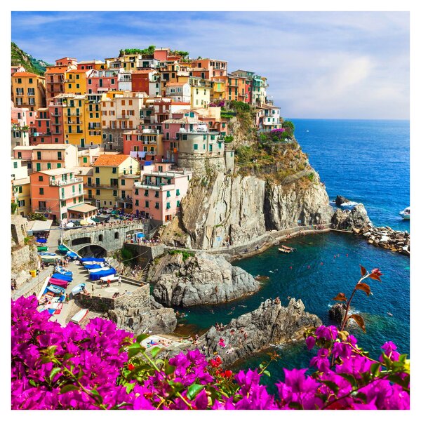 Obraz - Italská vesnička Manarola (30x30 cm)
